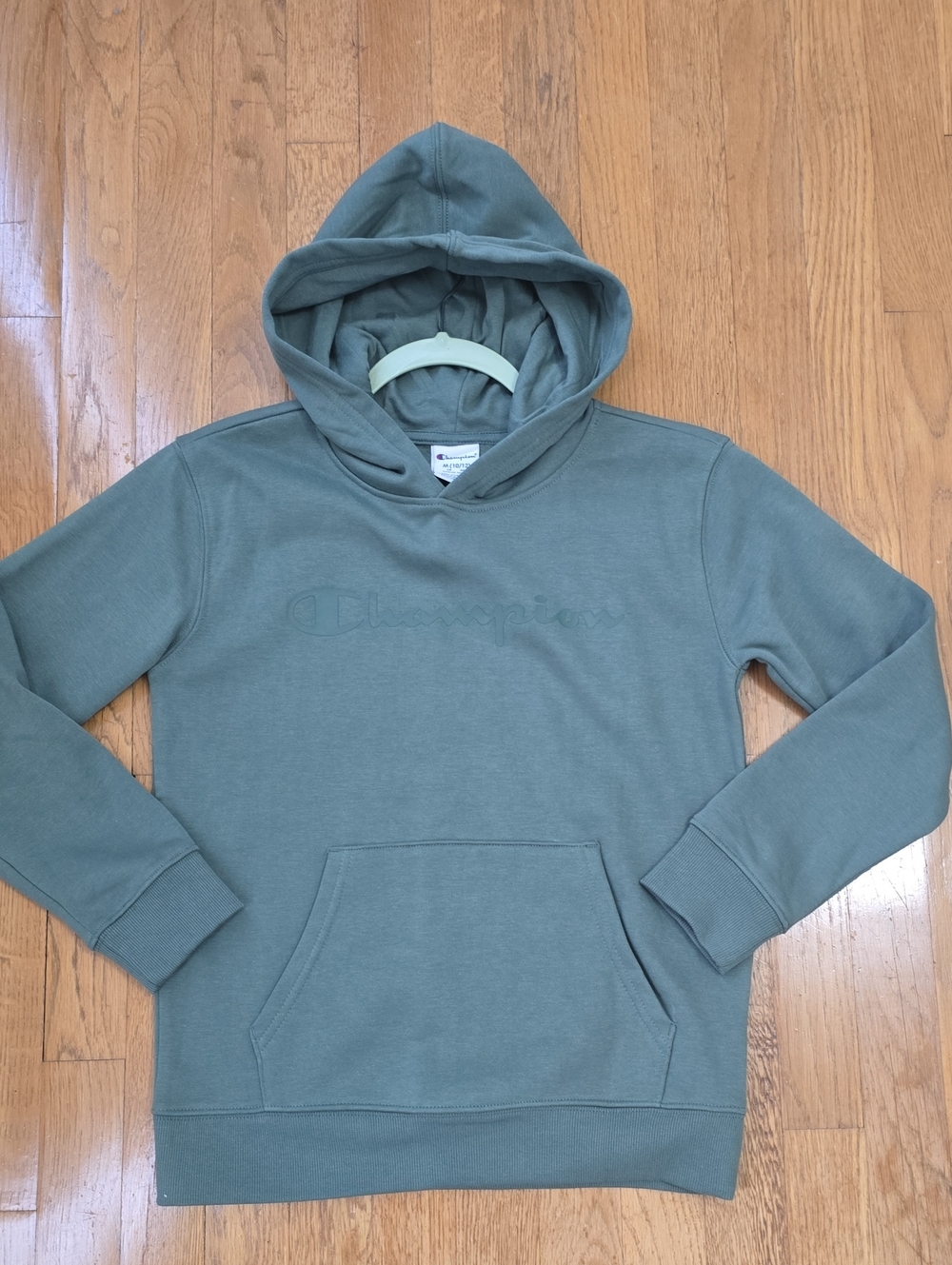 CHAMPION SIGNATURE BOY'S GREEN PULLOVER HOODIE SIZE MEDIUM 10/12